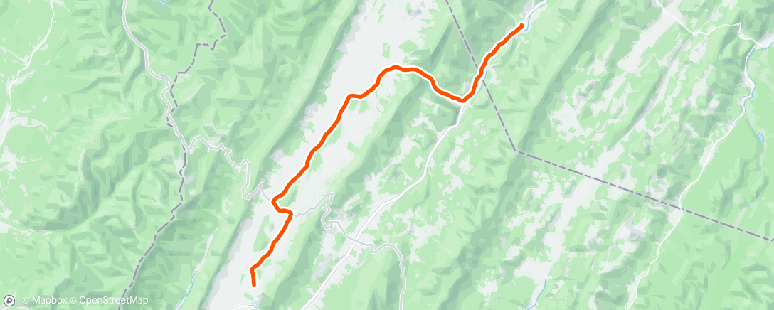 Map of the activity, FulGaz - Blue Grass Valley Ride