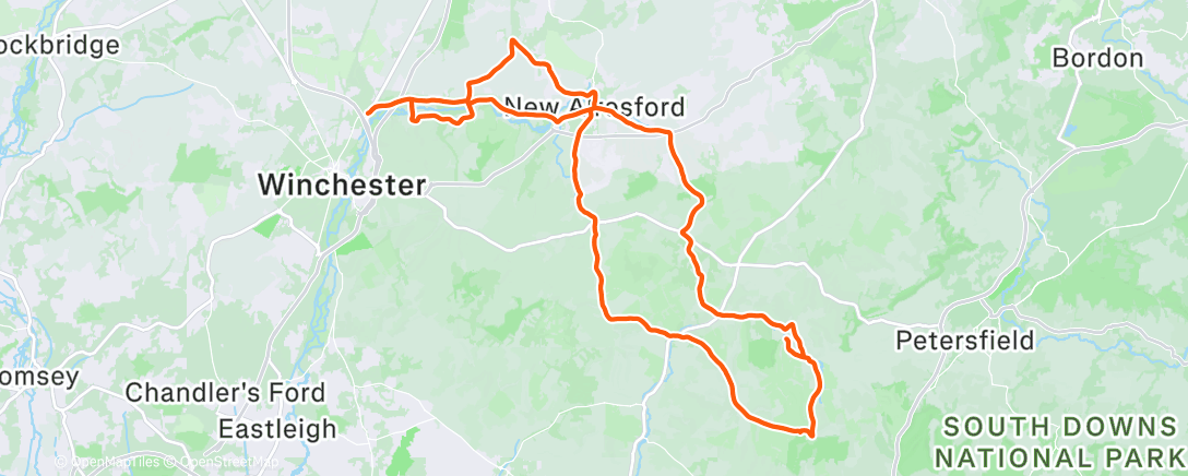 Map of the activity, London to Paris... Stage 1