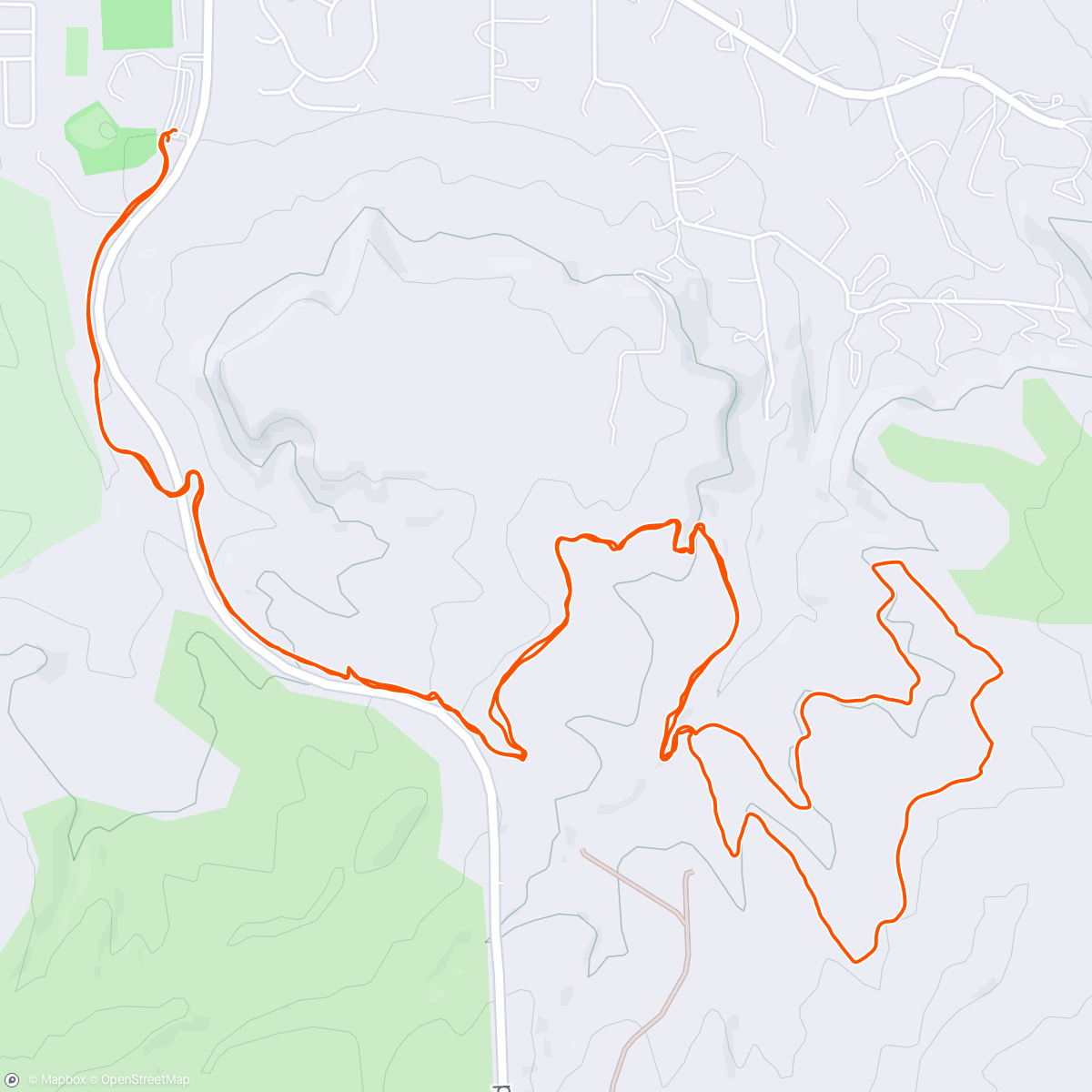 Map of the activity, Yay single track!