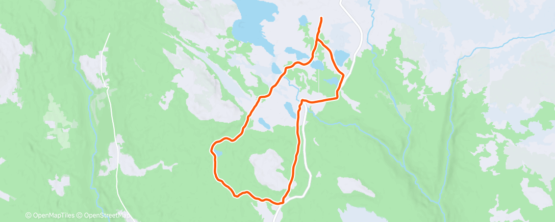 Map of the activity, Morning Nordic Ski