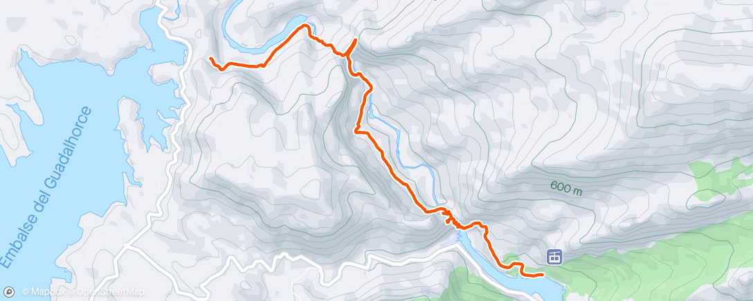 Mapa da atividade, Caminito del Rey