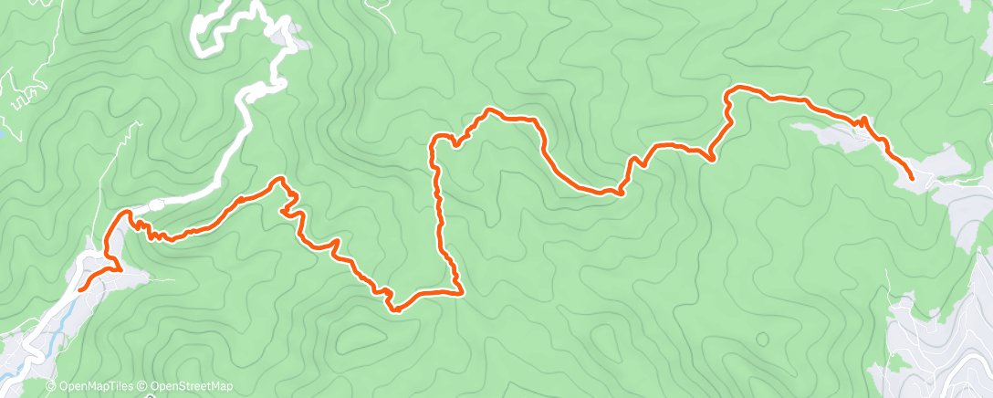 Map of the activity, Morning Workout
