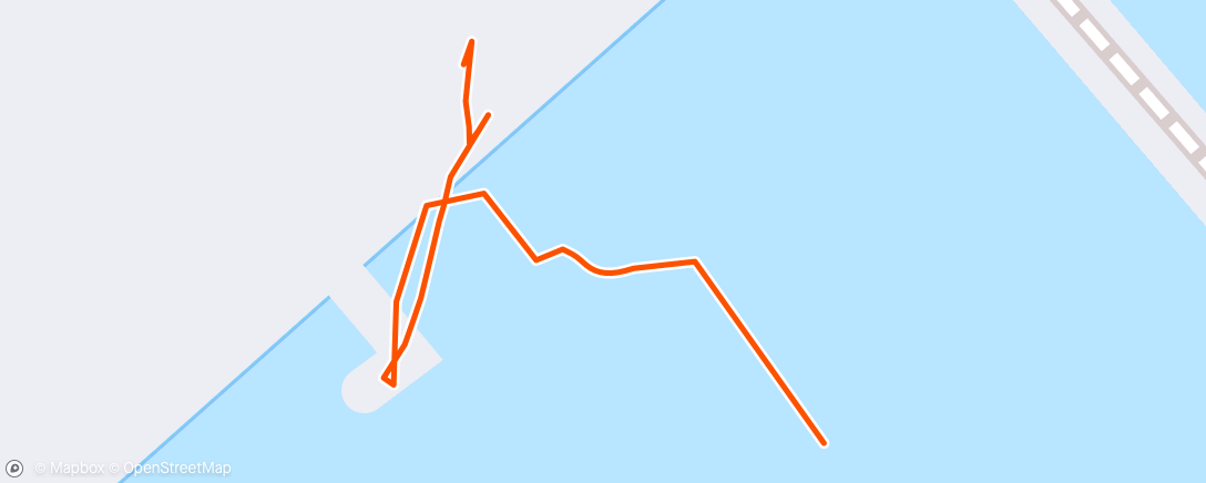 Map of the activity, Afternoon Swim