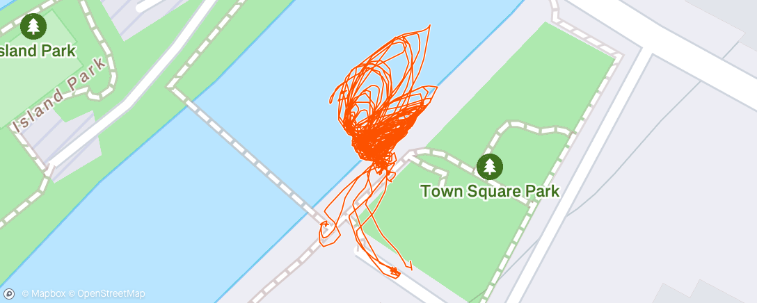 Map of the activity, Afternoon Kayaking