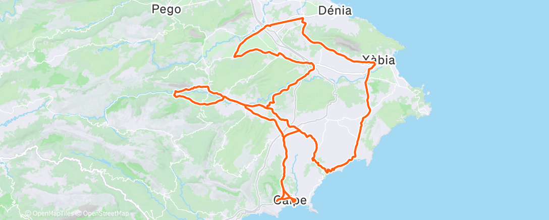 Map of the activity, Sortie vélo le matin