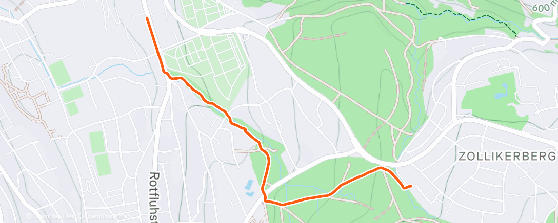 Карта физической активности (Spaziergang am Nachmittag)