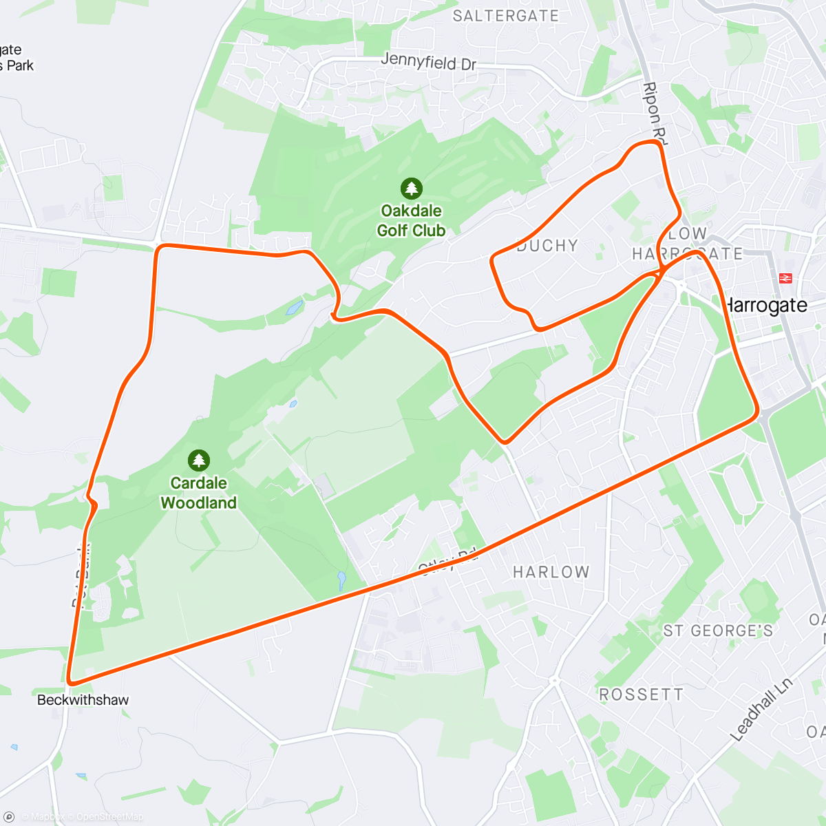 Map of the activity, Zwift - Race: Zwift World Series Race 3 - Community on Yorkshire Double Loop in Yorkshire