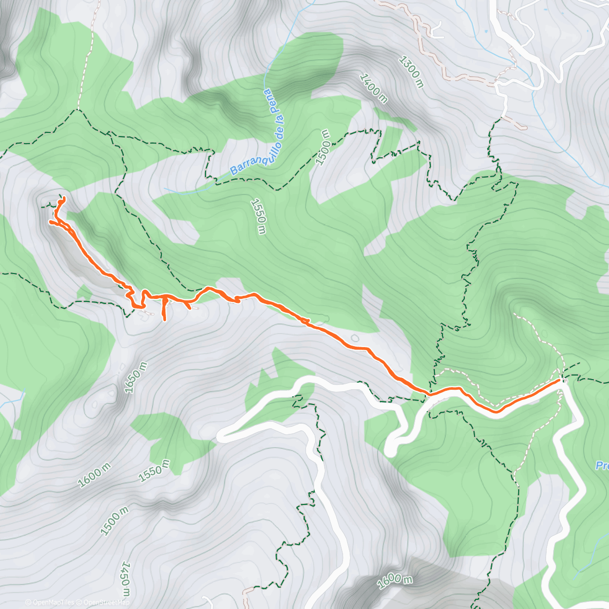 Map of the activity, Roque Nublo hike with Crosby