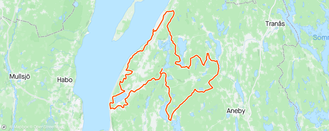 Map of the activity, Grenna Gravel