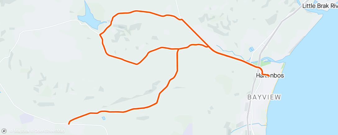 Map of the activity, Misty Morning Ride