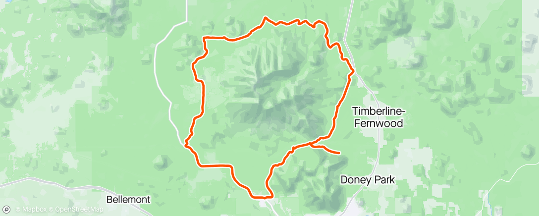 Map of the activity, Tour d’ Peaks