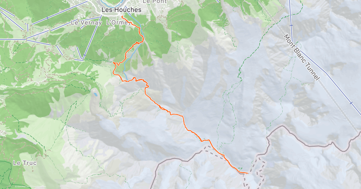 Windy run to Mont Blanc. Nice to do some elevation after many flat days! | Strava