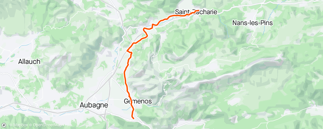 Map of the activity, Vélotaf du soir !