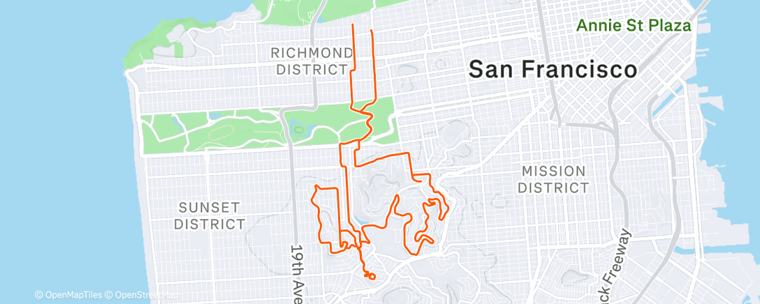 Карта физической активности (Morning Ride)