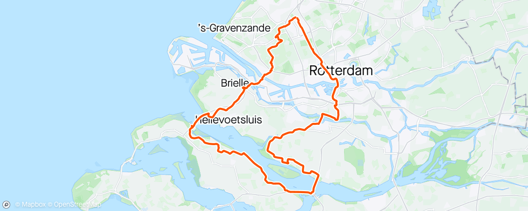 Карта физической активности (Rijswijk - Stellendam - Goudswaard - Oud-Beijerland - Rijswijk)