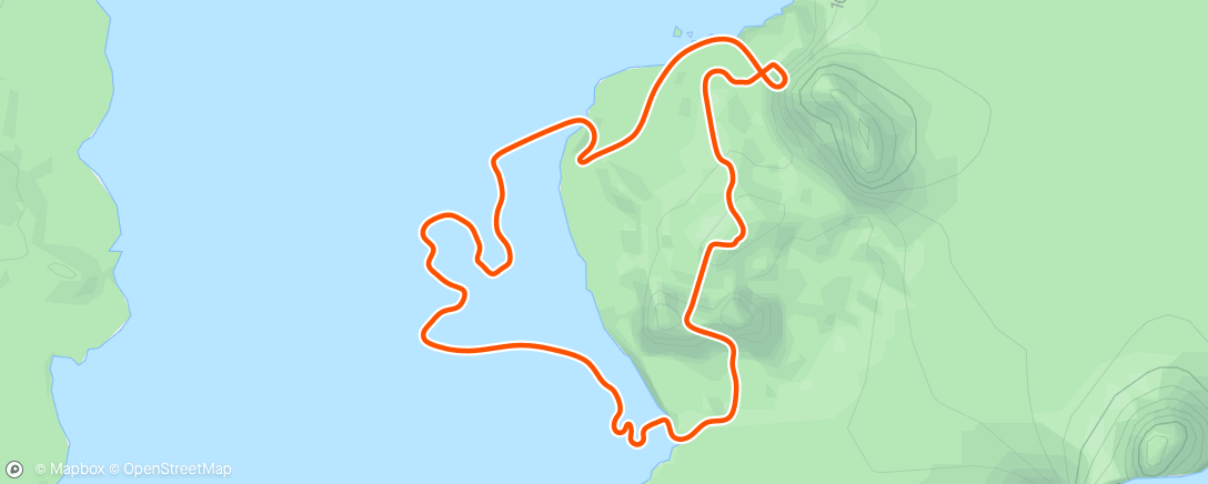 Map of the activity, Zwift: a walk in the park
