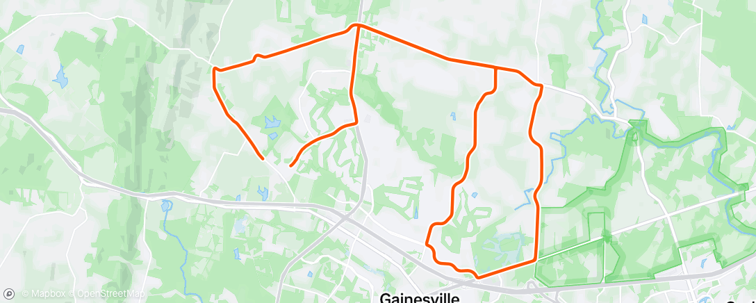 Map of the activity, Afternoon Ride