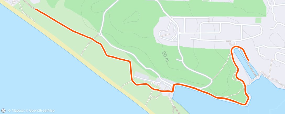 Map of the activity, Morning Run