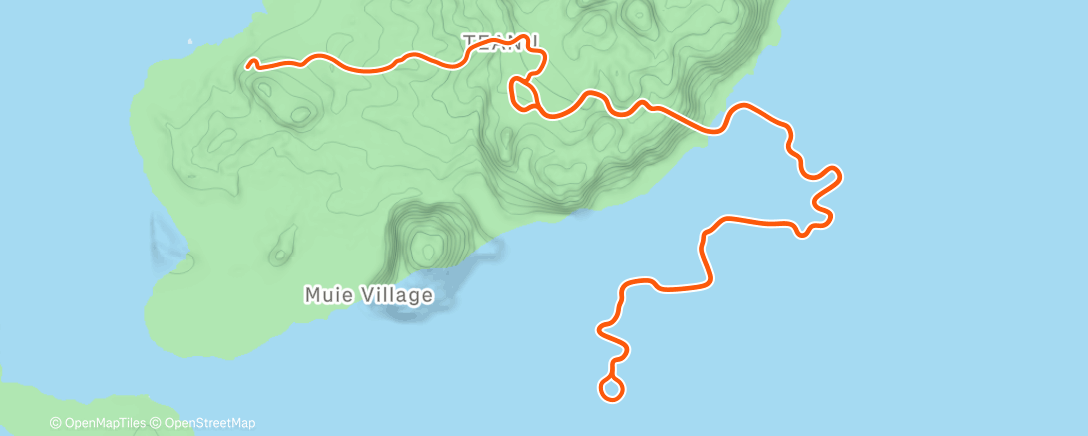 Map of the activity, Zwift