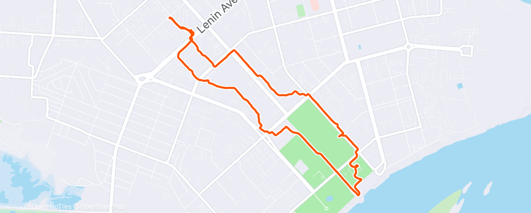 Map of the activity, Дневная прогулка