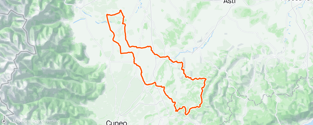 Map of the activity, Randonnée di Vigone