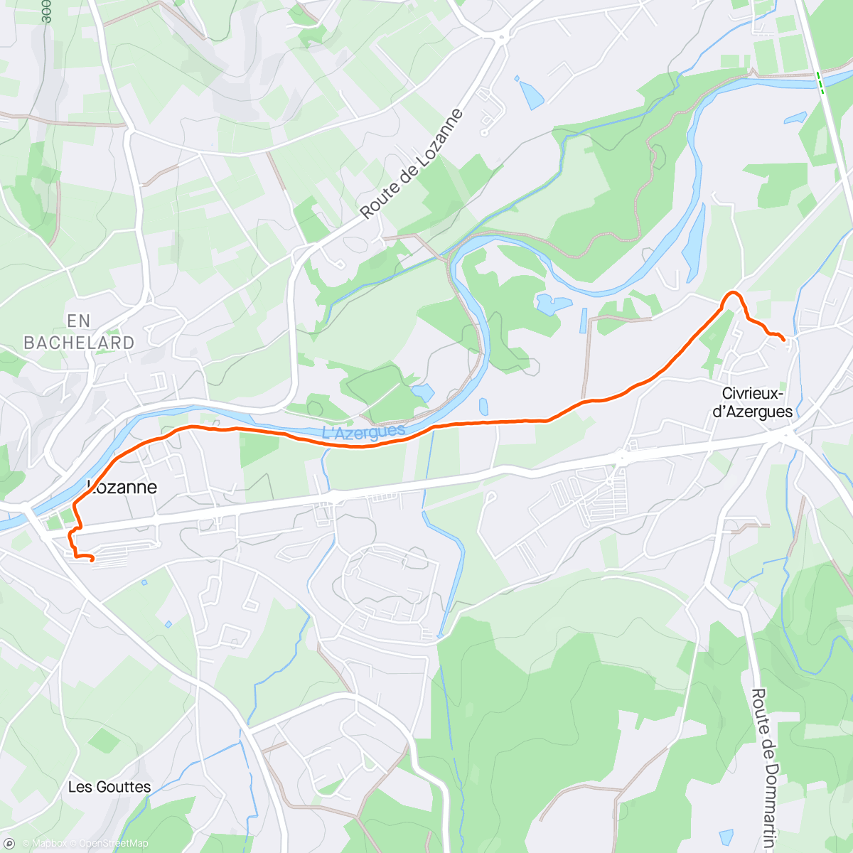 Map of the activity, Stevenson, étape 0, en route pour la gare!
