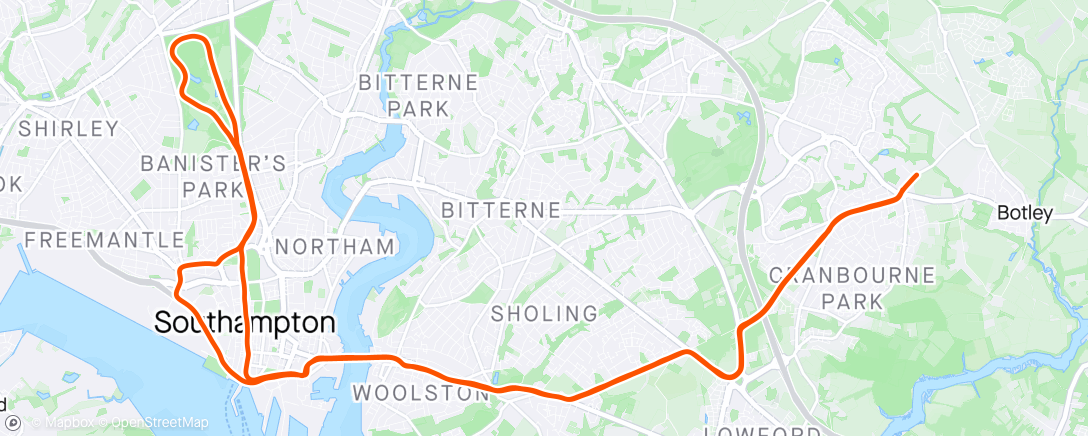 Map of the activity, Morning 30k