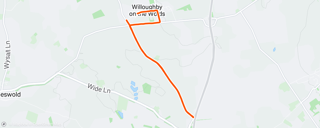 Map of the activity, Lunch Run