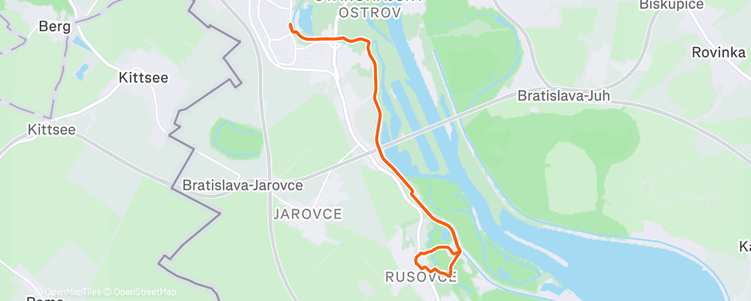 Map of the activity, Afternoon Ride