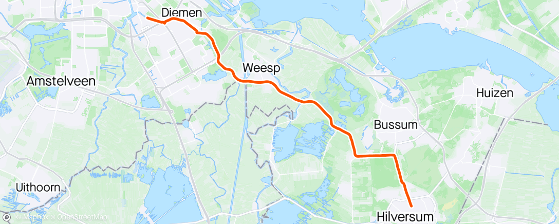 Map of the activity, Morning Ride gezellig met Bas & Remus
