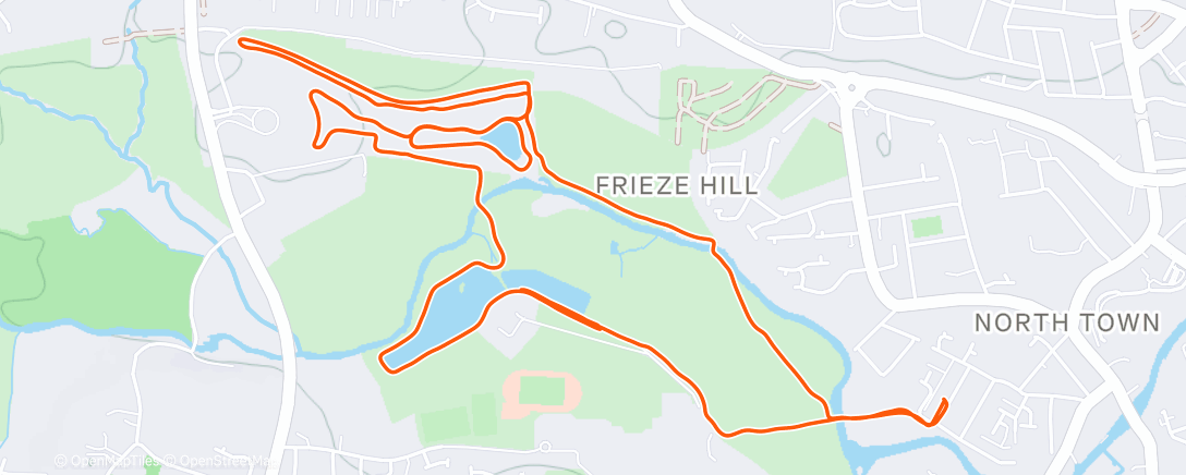 Карта физической активности (Lunch Trail Run)