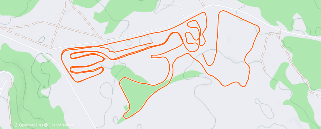 Map of the activity, Lunch Run