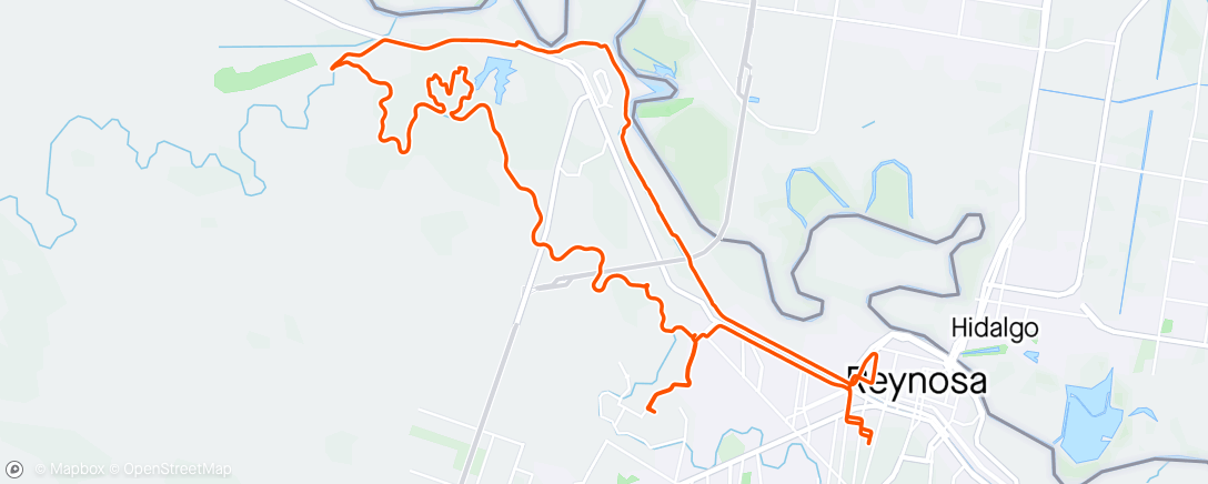 Mapa de la actividad (Vuelta en bicicleta de montaña a la hora del almuerzo)