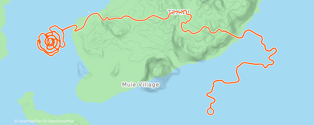Map of the activity, Zwift - AT booster 2 on Whole Lotta Lava in Watopia