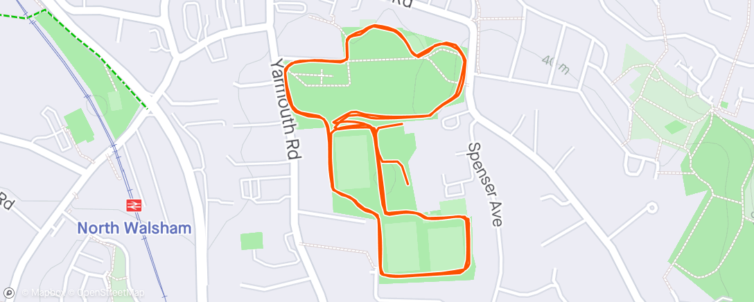 Map of the activity, Morning Run ⛅