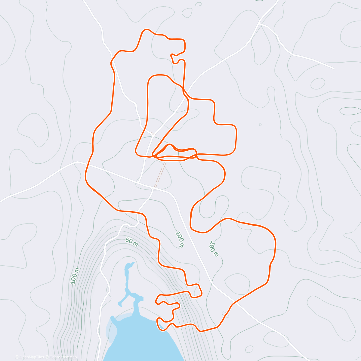 Map of the activity, Zwift - Sprinter's Playground in Makuri Islands