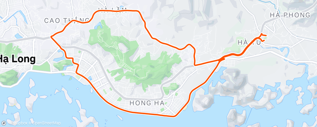 Map of the activity, Morning Ride