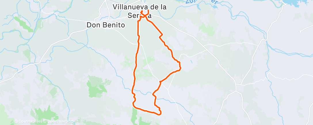 Map of the activity, Bicicleta de montaña matutina