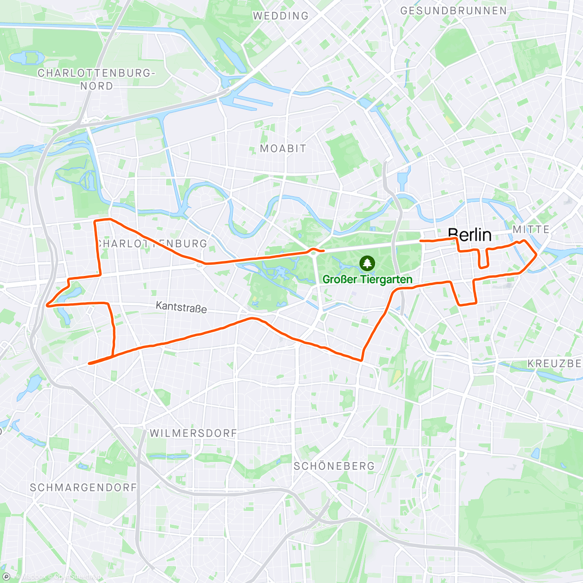 Map of the activity, A hot Berlin Half ☀️🥵