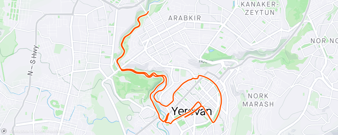 Map of the activity, Yerevan HM