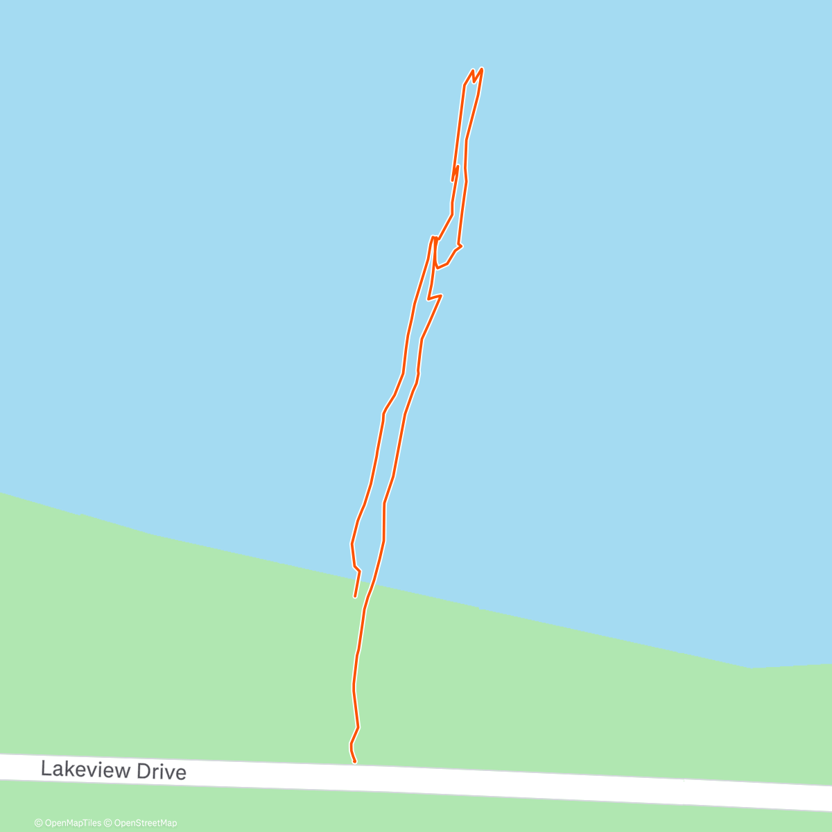 Map of the activity, I don’t last long outside in -25 degrees 🥶