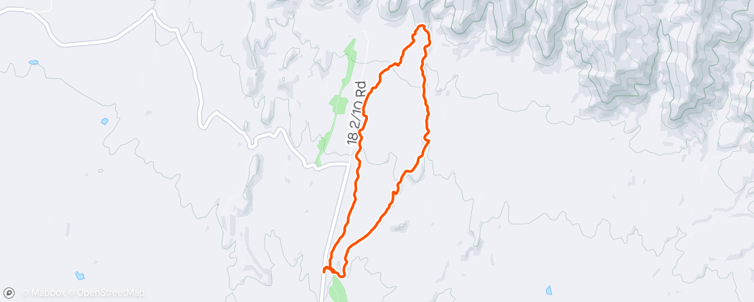 Map of the activity, Uno mas on the new trail