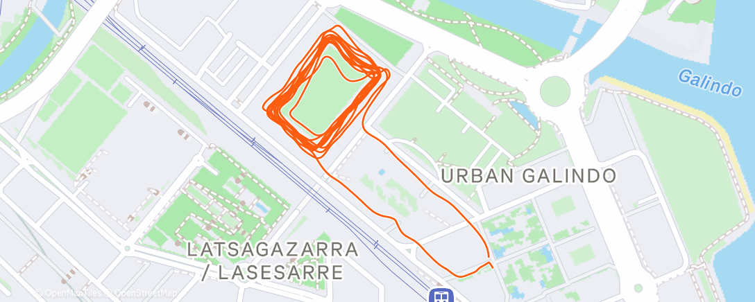 Map of the activity, Correr al aire libre