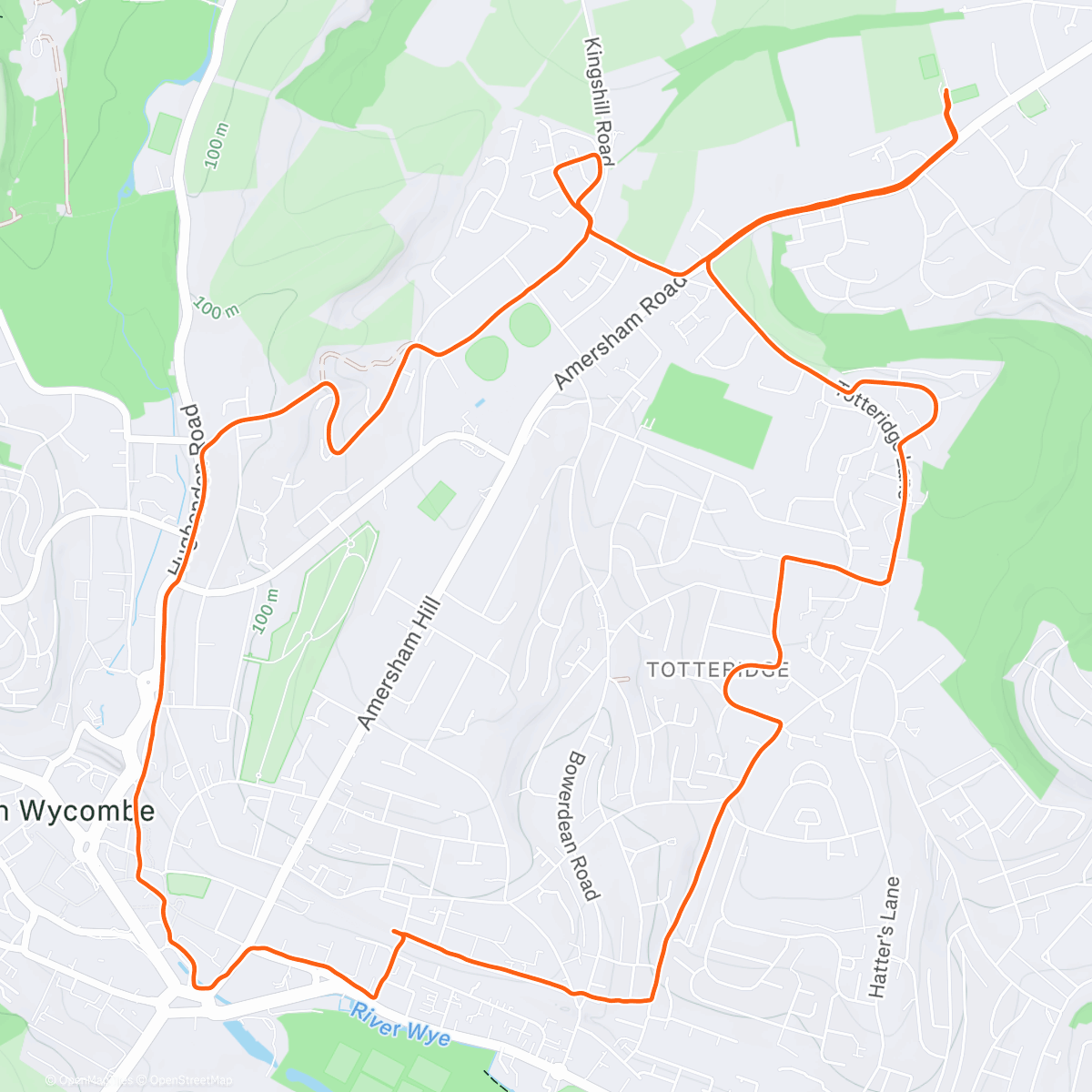 Map of the activity, Run Up 2 Christmas 2025 🎄