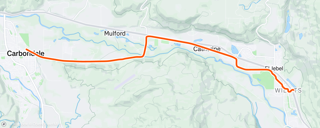 Map of the activity, Afternoon Ride