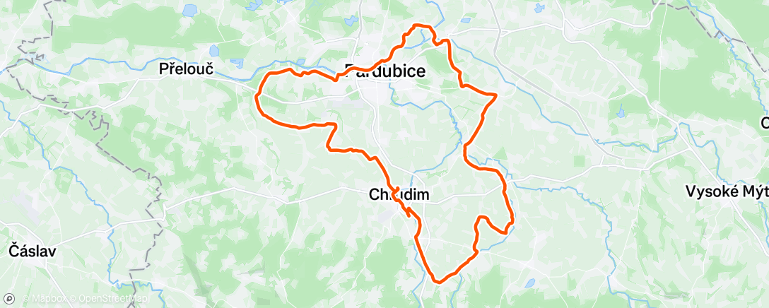 Map of the activity, Afternoon Gravel Ride