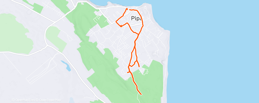 Map of the activity, Pipa Trail Run