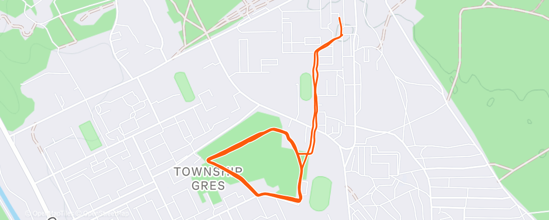 Map of the activity, Вечерний забег