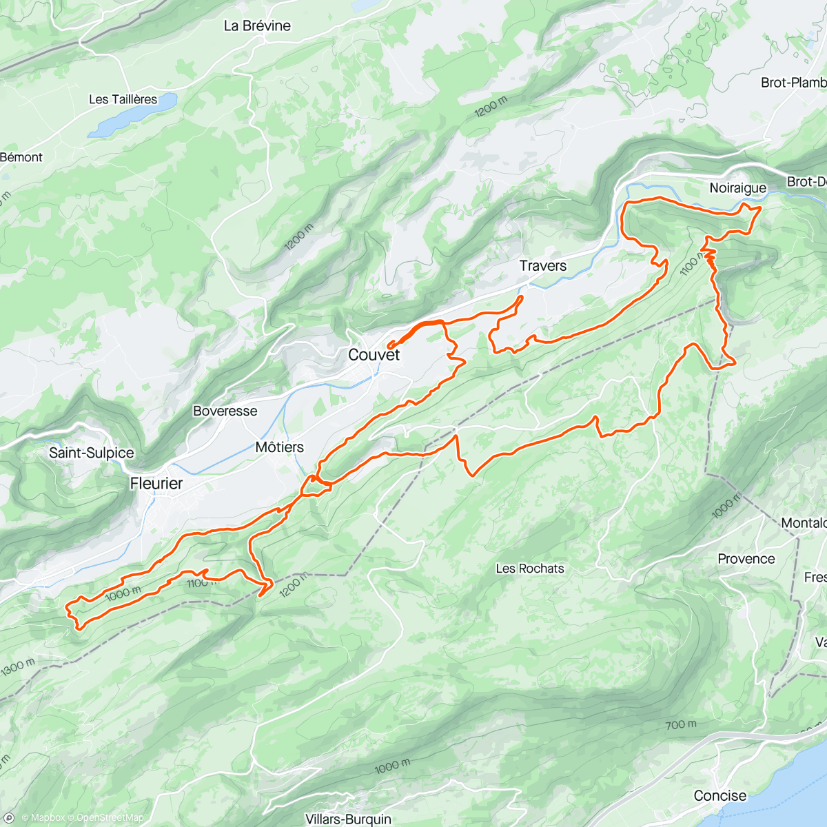 Mapa de la actividad, Swiss Canyon Trail 51 | Community-Treffen