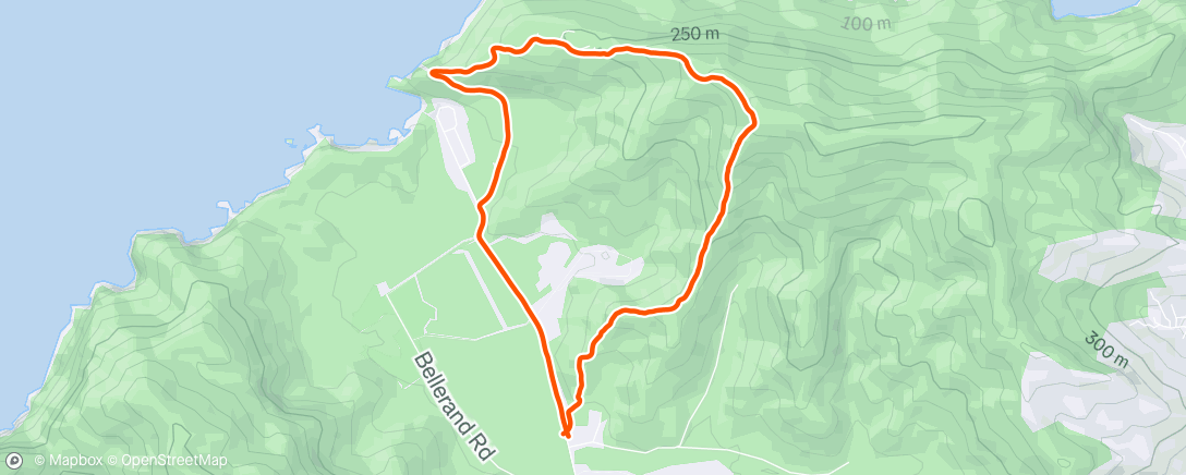 Map of the activity, Morning Trail Run